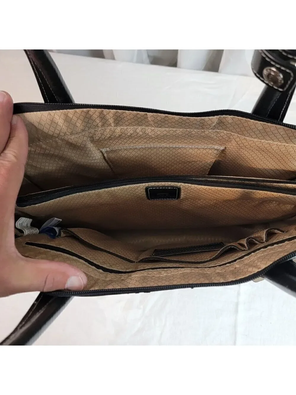 McKlein Verona Leather Laptop Briefcase